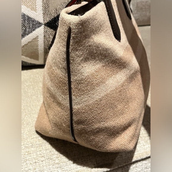 Coach Signature Stripe Wool Lunch Tote - Picture 5 of 16